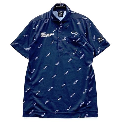 OAKLEY オークリー 434185JP 半袖ポロシャツ プリント ネイビー系