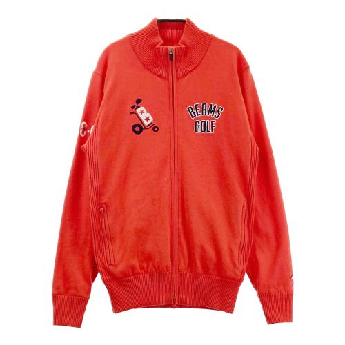 BEAMS GOLF ビームスゴルフ 長袖ジップ ニットジャケット ウール混