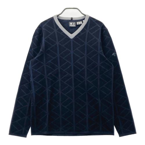 DESCENTE GOLF デサントゴルフ ウール混ハーフジップ ニットセーター