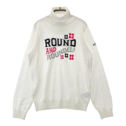 CALLAWAY キャロウェイ タートルネック ニット セーター 総柄 ホワイト