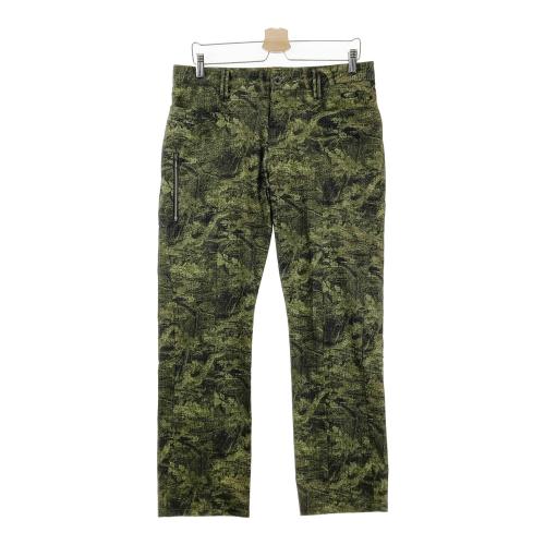 OAKLEY オークリー ジップ ナイロンジャケット 総柄 グリーン系 サイズ