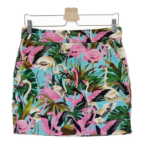 LOUD MOUTH ラウドマウス スカート Pink Flamingos 柄 ブルー系 サイズ