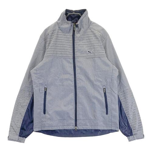 PUMA GOLF プーマゴルフ ジップジャケット チェック柄 ブラック系
