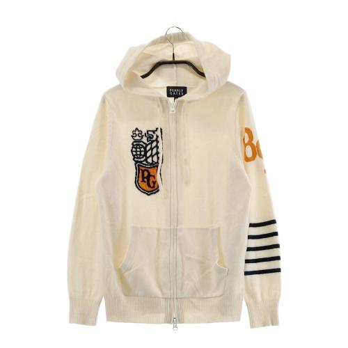 PEARLY GATES フード付きジャケット グレー ダンボールフーディプルオーバー | PEARLY GATES（パーリーゲイツ