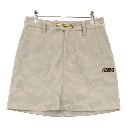 MARK&LONA ブラウンカモフラスカート S MARK&LONA マークアンドロナ インナー付きストレッチスカート 迷彩