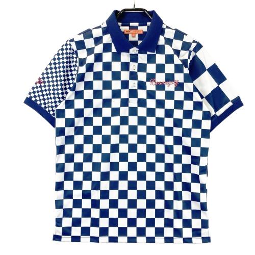 BEAMS GOLF ビームスゴルフ カートバッグ チェック柄 イエロー系