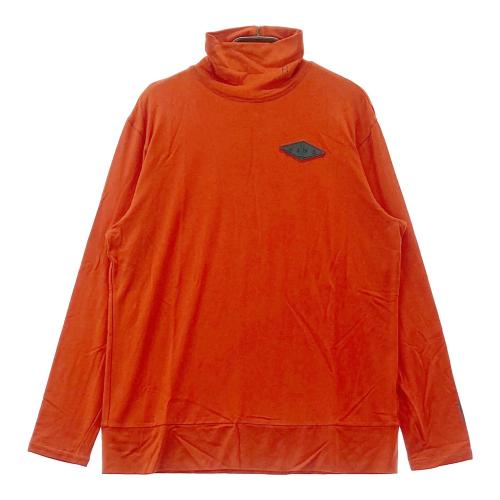 サイズ：M HERG1 エルグワン ハイネック 長袖Tシャツ オレンジ系