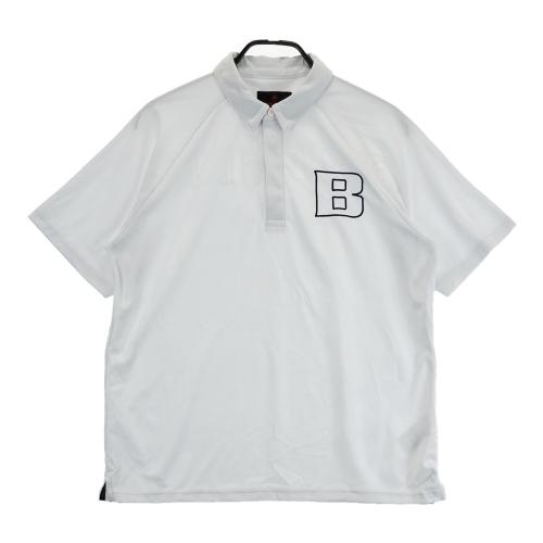 未使用)ブリーフィング ゴルフ メンズ 半袖ポロシャツ サイズM ホワイト BRIEFING GOLF（ブリーフィングゴルフ） ブリーフィング ゴルフ