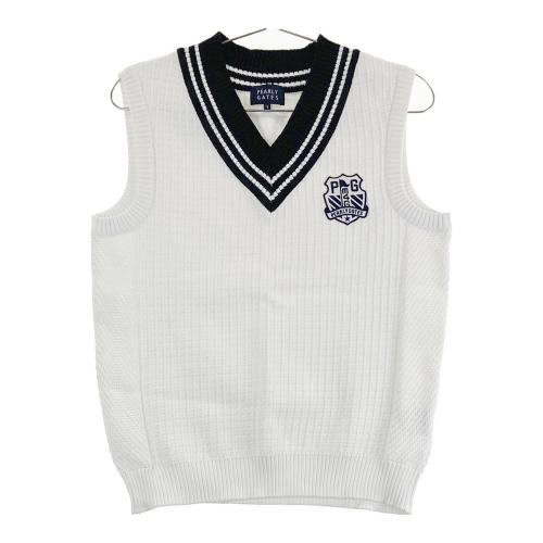 PEARLY GATES パーリーゲイツ ジップベスト サイドロゴ ホワイト系