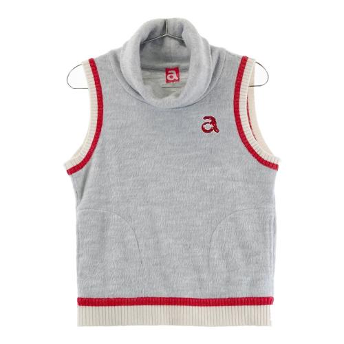 【美品】アルチビオ archvio ベスト　オレンジ ARCHIVIO アルチビオ ウール混 タートルネック ファーベスト オレンジ