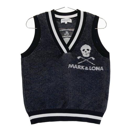MARK&LONA マークアンドロナ Vネック ニットベスト ブラック系 サイズ
