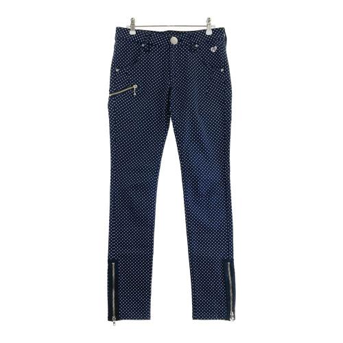 PEARLY GATES パーリーゲイツ ストレッチパンツ ドット柄 ネイビー系