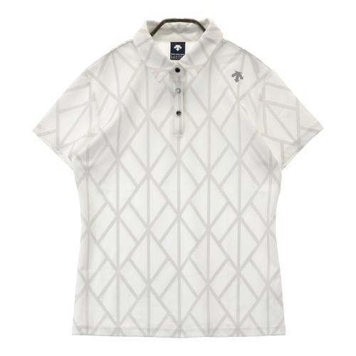 DESCENTE GOLF デサントゴルフ 半袖ポロシャツ ネイビー系 サイズ：L