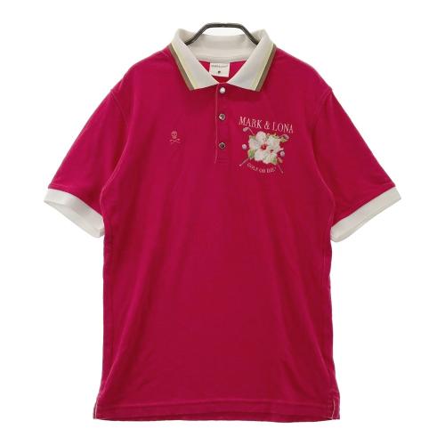 MARK&LONA マークアンドロナ Vネック ニットセーター レッド系 サイズ