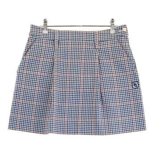 PEARLY GATES パーリーゲイツ スカート チェック柄 ネイビー系 サイズ