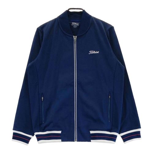 TITLEIST タイトリスト 裏起毛 長袖ジップジャケット ネイビー系