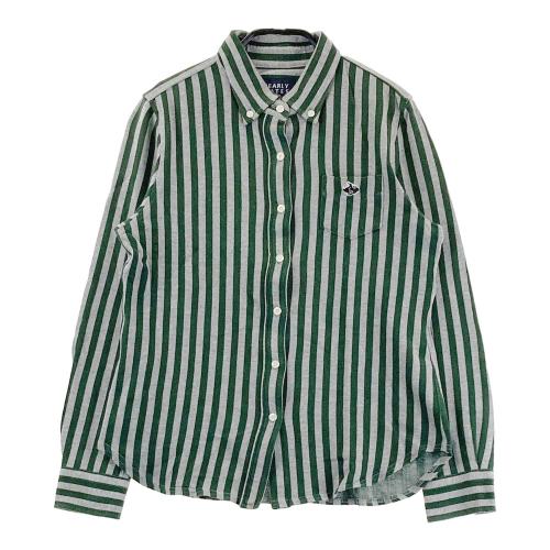 PEARLY GATES パーリーゲイツ 長袖シャツ ボタンダウン ストライプ柄