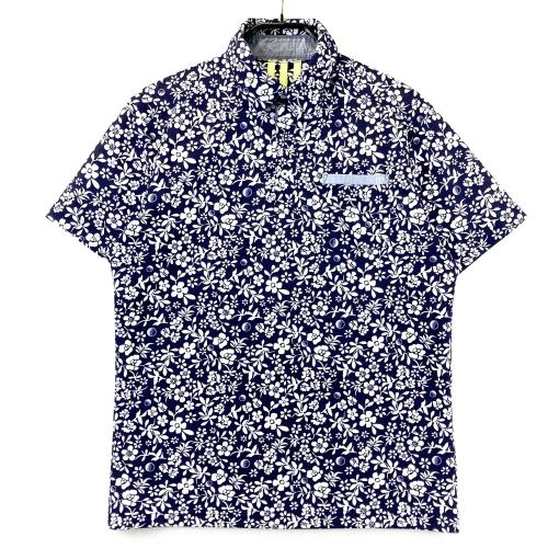 ADIDAS GOLF アディダスゴルフ 半袖ポロシャツ ネイビー系 サイズ：O