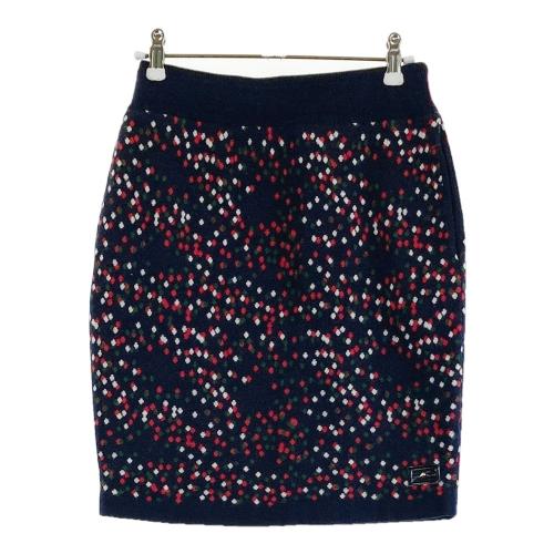 MARK&LONA マークアンドロナ ; 裏地付 ニットスカート アーガイル 総柄