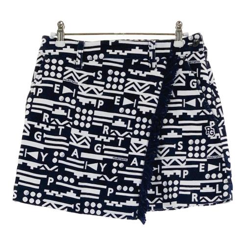 美品　PEARLY GATES スカートパーリーゲイツ　サイズ0 ネイビー パーリーゲイツ PEARLYGATES スカート ネイビー 総柄 サイズ0