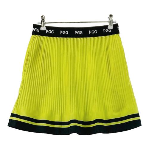 PGG PEARLY GATES パーリーゲイツ プリーツスカート イエロー系 サイズ