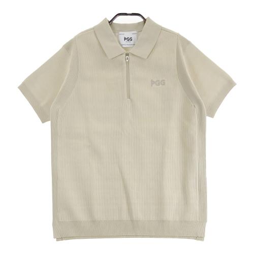 PGG PEARLY GATES パーリーゲイツ 2024年 半袖ハーフジップポロシャツ