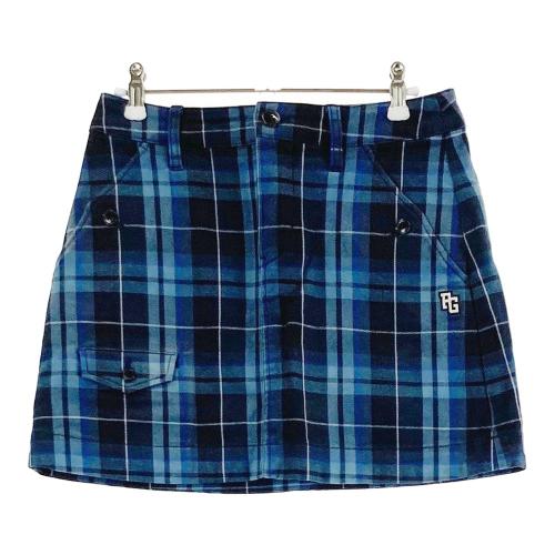 PEARLY GATES パーリーゲイツ ストレッチスカート チェック柄 ネイビー