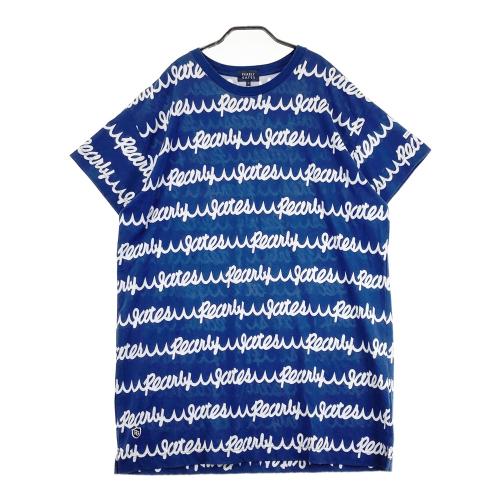 PEARLY GATES パーリーゲイツ 半袖ワンピース 総柄 ネイビー系 サイズ