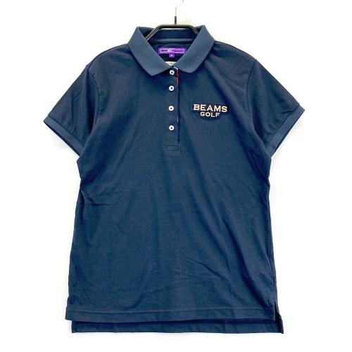 美品 BEAMS GOLF ビームスゴルフ ネイビー ポロシャツ 半袖 Mサイズ BEAMS GOLF ビームスゴルフ 半袖ポロシャツ ネイビー系 サイズ：M