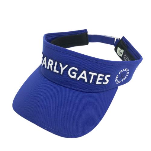 PEARLY GATES パーリーゲイツ サンバイザー ブルー系 ランク：B 【中古