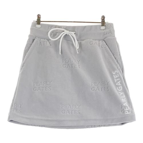 PEARLY GATES パーリーゲイツ ; スカート パイル地 花 総柄 ピンク系