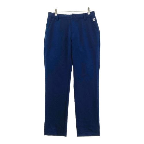 新品タグ付】パーリーゲイツ ロゴ刺繍 ロングパンツ 濃紺 0 売れ筋