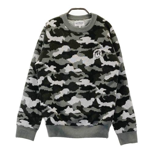 Jack Bunny!! カモフラージュ キルティングジャケット サイズ5 JACK BUNNY ジャックバニー 裏地付き 長袖ニットジャケット 迷彩