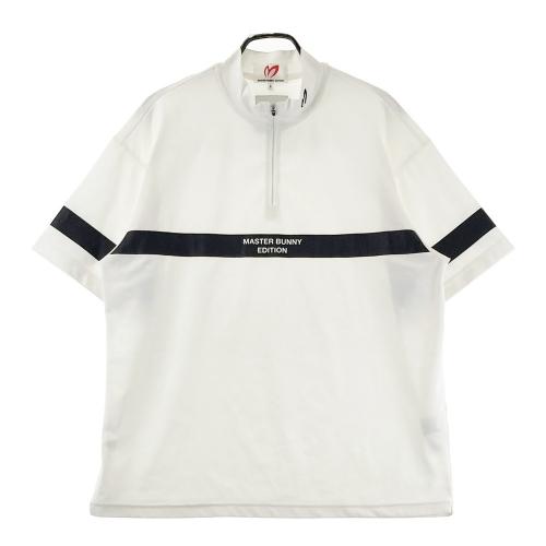 マスターバニーエディション ハーフジップtシャツ 半袖シャツ 白 ホワイト 0 マスターバニーエディション ハーフジップtシャツ 半袖シャツ 白