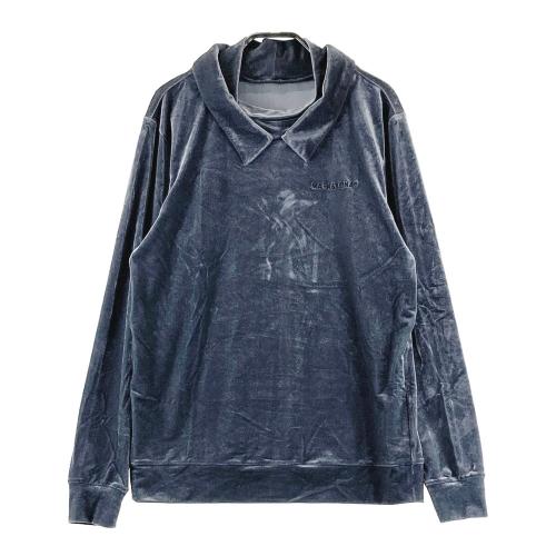MARK&LONA マークアンドロナ 2023年 長袖襟付Tシャツ ベロア グレー系