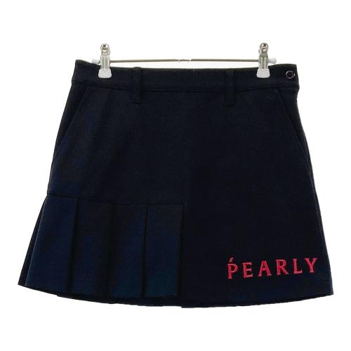 PEARLY GATES パーリーゲイツ スカート プリーツ切替 ブラック系