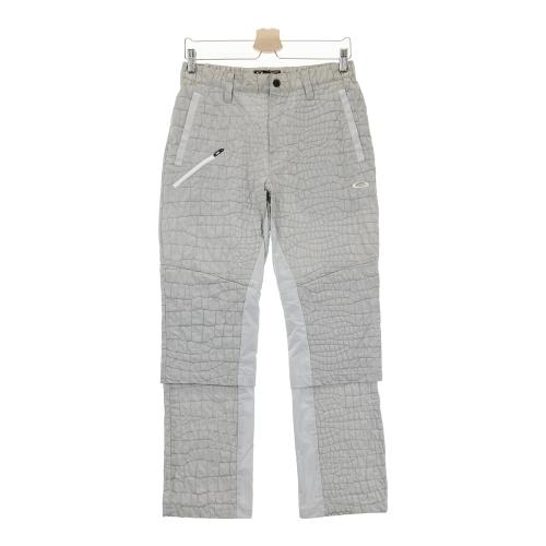 OAKLEY オークリー ジップ ナイロンジャケット 総柄 グリーン系 サイズ