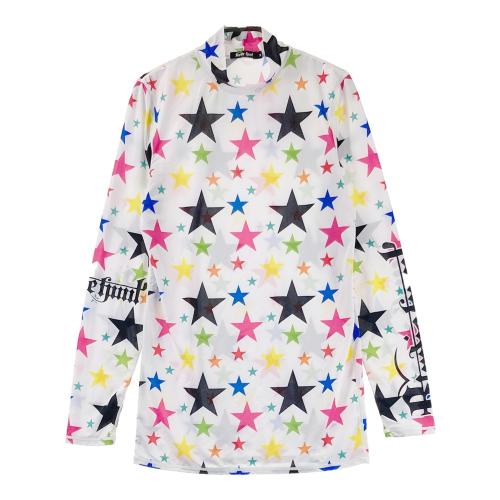 BIRDIE HUNT バーディーハント ストレッチパンツ 星柄 スター オレンジ