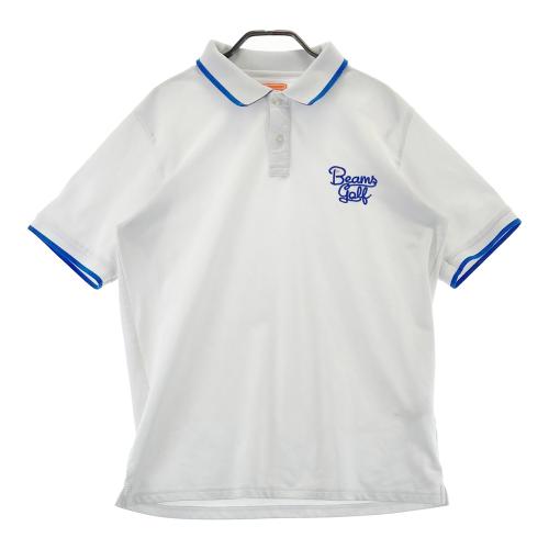 GOLF 新品未使用BEAMS ポロシャツ 「吸水速乾/UVカット ポロ ポロシャツ ゴルフ） GOLF（ビームス BEAMS ホワイト XL メンズウェア