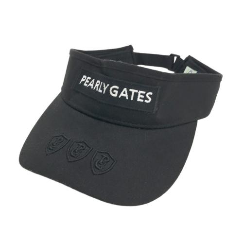 PEARLY GATES パーリーゲイツ サンバイザー チェック柄 ネイビー系