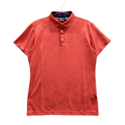 デサント ゴルフ レディース長袖ポロシャツ ホワイト/レッド M楽天市場