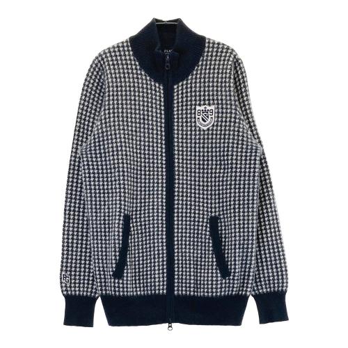 PEARLY GATES パーリーゲイツ カシミヤ ニット ジップジャケット 千鳥