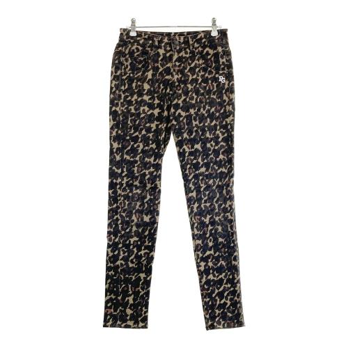 JACK BUNNY ジャックバニー ストレッチパンツ レオパード柄 ブラウン系