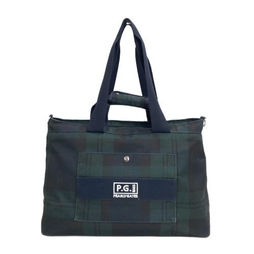 PEARLY GATES パーリーゲイツ 2WAY トートバッグ ストライプ柄