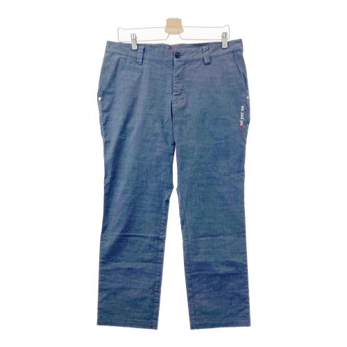 AND PER SE アンパスィ ストレッチパンツ サイドロゴ ネイビー系 サイズ：S AND PER SE アンパスィ ストレッチパンツ ネイビー系