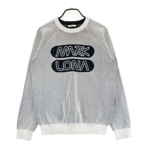 MARK&LONA マークアンドロナ フロントロゴ 長袖ニットセーター