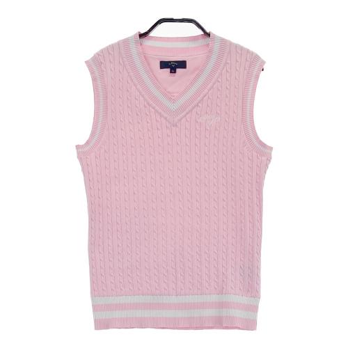 CALLAWAY キャロウェイ Vネック ニットセーター ピンク系 サイズ：S