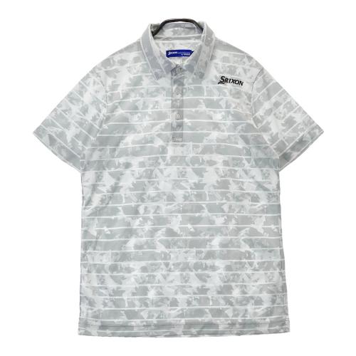 SRIXON スリクソン ×DESCENTE 半袖ポロシャツ グレー系 サイズ：L