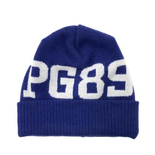 PEARLY GATES パーリーゲイツ ニット帽 ブルー系 ランク：B 【中古