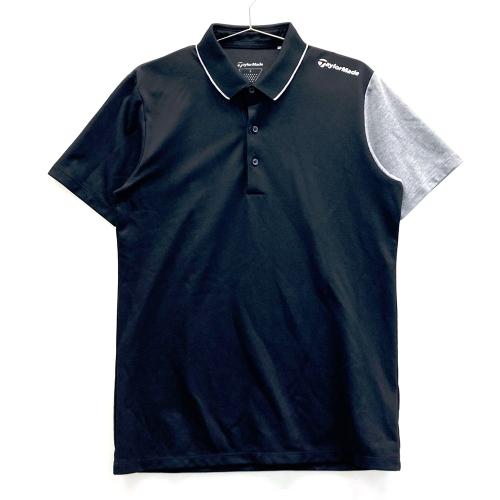 テーラーメイド　ゴルフウェア　半袖ポロシャツ　 M サイズ　ライトブラック TAYLOR MADE テーラーメイド 半袖ポロシャツ ブラック系 サイズ：M